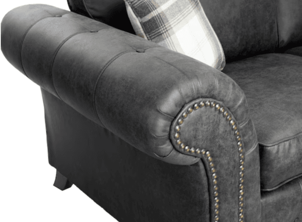 Oakland Leather 3 and 2 Seater Sofa Set - Image 18