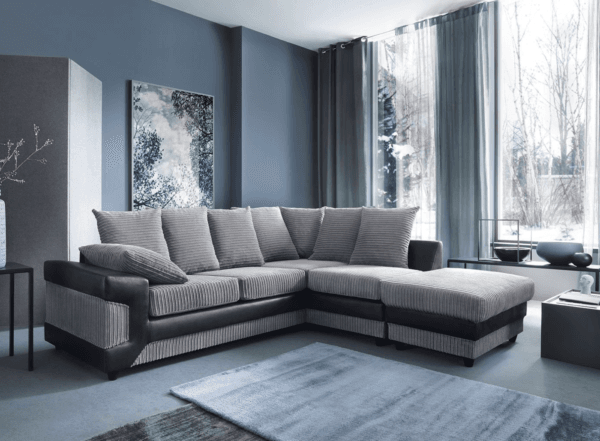 Dino Corner Sofa Stylish Cordary Fabric Design - Image 10