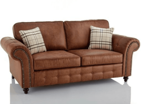 Oakland Leather 3 and 2 Seater Sofa Set - Image 4