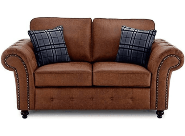 Oakland Leather 3 and 2 Seater Sofa Set - Image 5