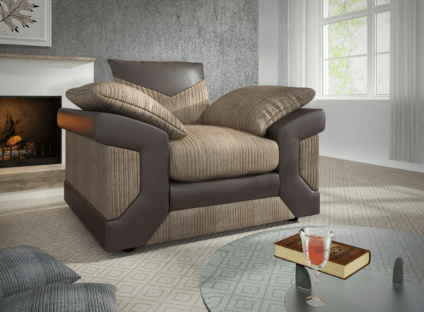 Dino 3 and 2 Seater Sofas Cord Fabric Design - Image 11