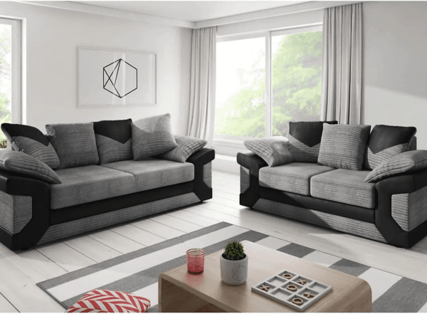 Dino 3 and 2 Seater Sofas Cord Fabric Design - Image 2