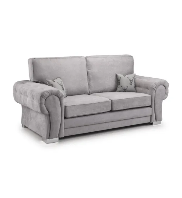 Verona 3 and 2 Seater High Back Cushions Sofa Set - Image 3