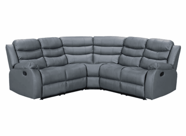Roma Corner Leather Recliner Grey, Black, Brown - Image 2