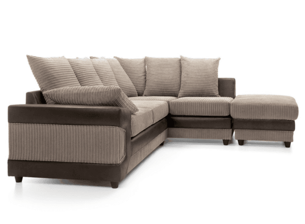 Dino Corner Sofa Stylish Cordary Fabric Design - Image 7