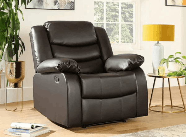 Roma Corner Leather Recliner Grey, Black, Brown - Image 12