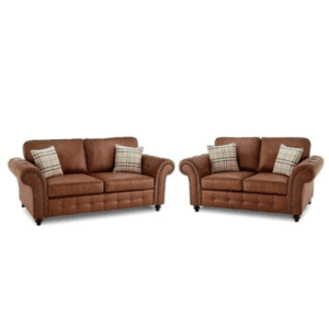 Oakland Leather 3 and 2 Seater Sofa Set
