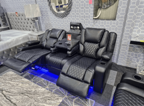Orlando 3 and 2 Seater Electric Recliner Real Leather - Image 12
