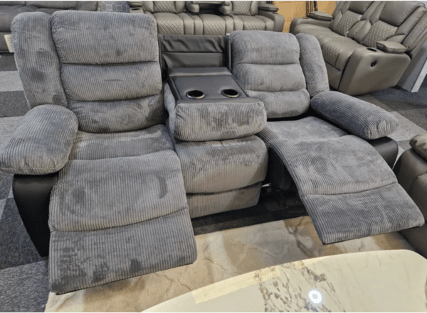 Rio 3 and 2 Seater Cord Fabric Recliner Modern Design - Image 7
