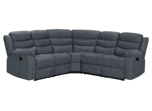 Sorrento Corner Fabric Recliner Grey Stylish New Design - Image 2