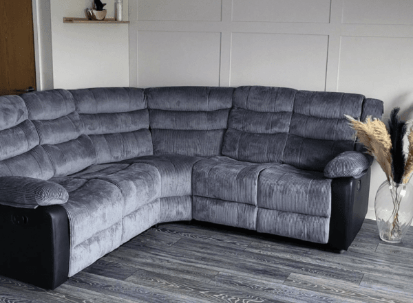 Rio Corner Cord Fabric Recliner Experience Comfort - Image 2