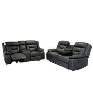 Nova 3 and 2 Seater Electric Recliner Grey Leather