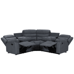 Sorrento Corner Fabric Recliner Grey Stylish New Design