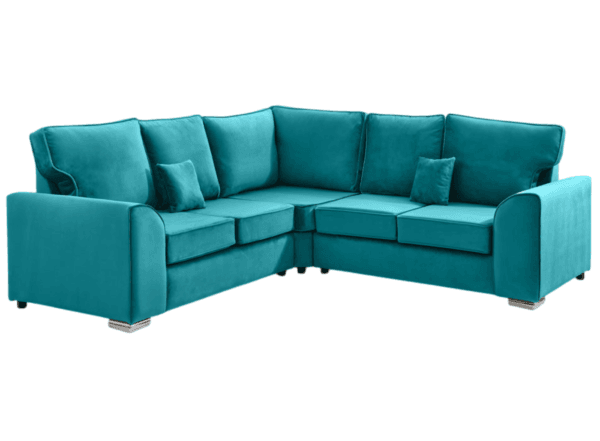 Stylish Dylan Corner Sofa With Fullback Cushions - Image 13