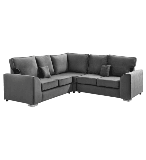 Stylish Dylan Corner Sofa With Fullback Cushions