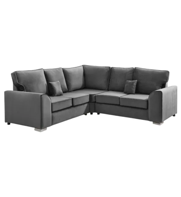 Stylish Dylan Corner Sofa With Fullback Cushions