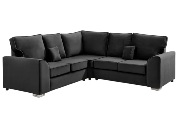 Stylish Dylan Corner Sofa With Fullback Cushions - Image 2