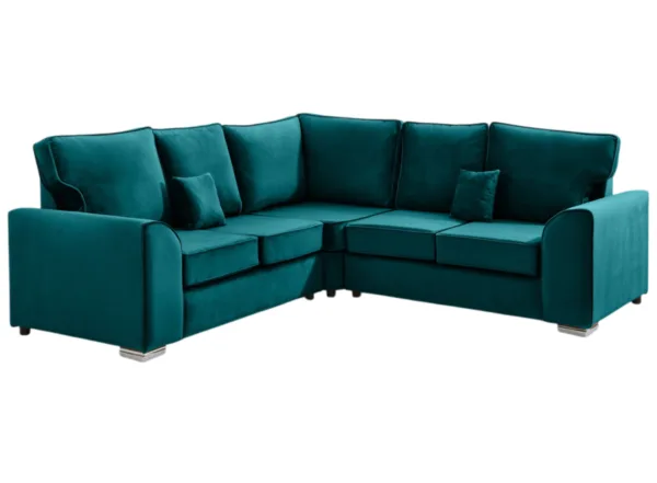 Stylish Dylan Corner Sofa With Fullback Cushions - Image 11