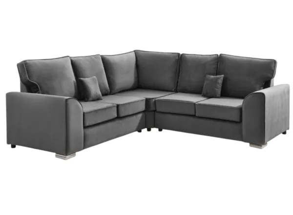 Stylish Dylan Corner Sofa With Fullback Cushions - Image 4