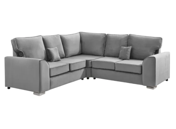 Stylish Dylan Corner Sofa With Fullback Cushions - Image 3